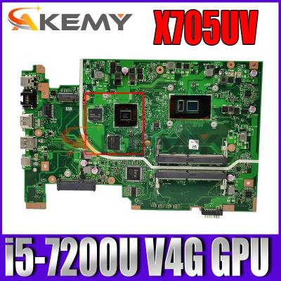 China Mb i5-7200U V4G GPU X705UV LAPTOP Mainboard For ASUS X705UVR X705UQ X705UB X705UD X705UDR X705UN X705U Laptop Motherboard for sale