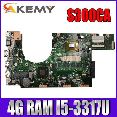 China LAPTOP Akmey S300CA for rev. 2.0 Asus Laptop Motherboard I5-3317U 4GB-RAM PN: 60NB00Z0-MBD000 S300CA Mainboard 100% Tested for sale