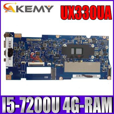 China LAPTOP Akemy UX330UA Laptop Motherboard For ASUS ZenBook UX330UAK UX330UA U3000U Original Mainboard 4G-RAM I5-7200U CPU for sale