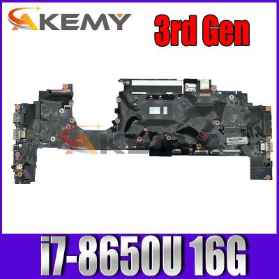 China Original LAPTOP laptop for lenovo ThinkPad X1 Yoga 3rd GEN motherboard i7-8650U 16G 01YN209 for sale