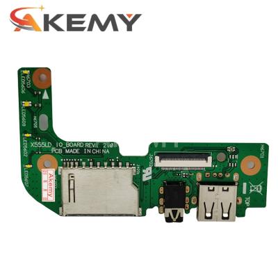 China The original X555L LAPTOP A555L X555L X555LA X555LD X555LJ X555LJ X555LF W519L I/O USB Jack Card Reader Board audio rev. laptop 2.0 for ASUS for sale