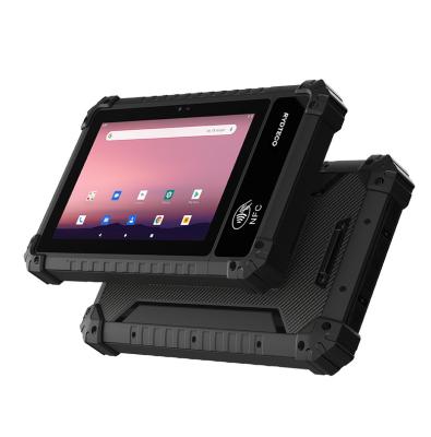 China Waterproof Rugged Tablet 8 inch 4g lte android rugged tablet with nfc scanner barcode fingerprint optional for sale