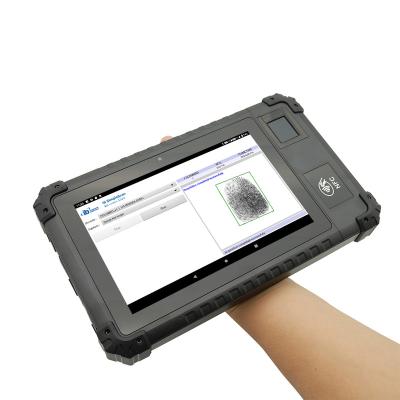 China Waterproof 8 Inch 3G/4G Fingerprint Rugged Android Biometric RFID Machine Attendance Tablet For EID Solution for sale