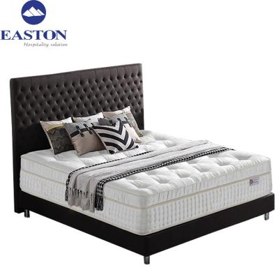 China Easton High Quality Royal Luxury Five Star Hotel Bed Latex Comfort Foam Pocket Cooling Box Spring For Sale for sale