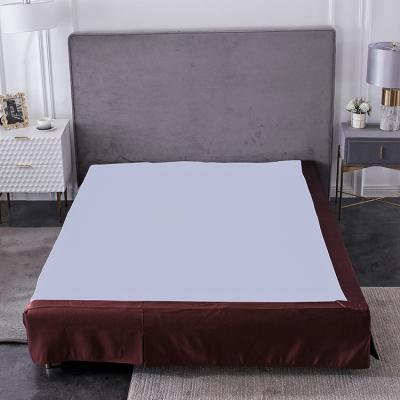 China Hotel Wholesale New Design Custom Color Comfortable King Bed Skirt Fitted for sale