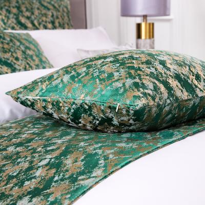 China Colorful Star Hotels And Boutique Hotel Chain Bed Runner And Head Cushion Cover High End Canvas Supplier for sale