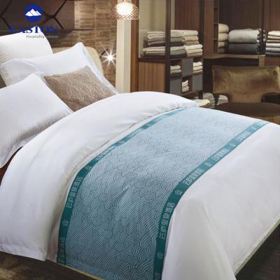 China Nondisposable Luxury Bed Runners And Matching Pillows Throws Five Star Hotel Decorative 100% Polyester Cotton for sale