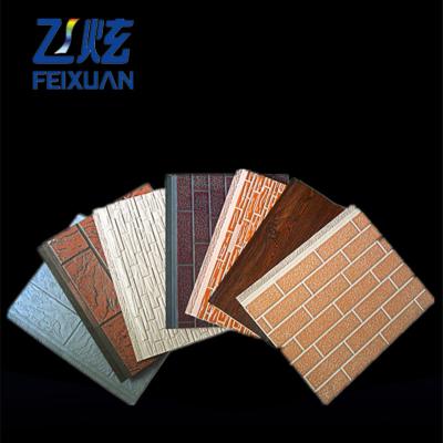 China Modern PU Sandwich Panel Fire Proof Exterior Wall Panel Heat Insulation Metal Decorative Panel for sale