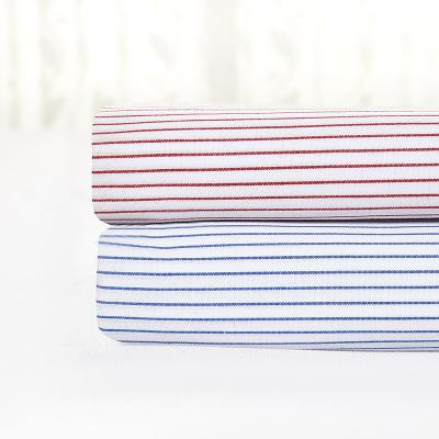 China Breathable super hot selling cotton polyeser yarn dyed stripe fabric for shirts for sale