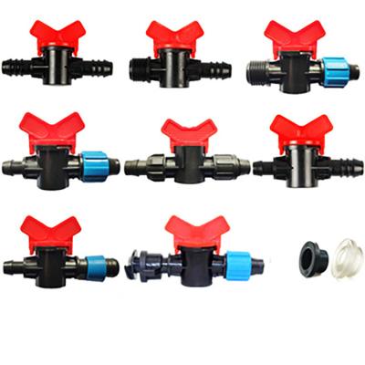 China Eco-Friendly Belt 16mm Hot Lock Female Drip Irrigation Diverter Valve for sale