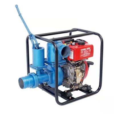 China Closed Orchard Single Garden Farmland Equipment Pumping Irrigation Suction Suction Paddle Wheel Portable Diesel Water Pump for sale