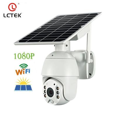 China NIGHT VISION LCLCTEK 1080P 4MP WIFI Solar Battery Cloud PTZ Camera Outdoor Waterproof PIR Motion Detection P2P CCTV CAMERA for sale