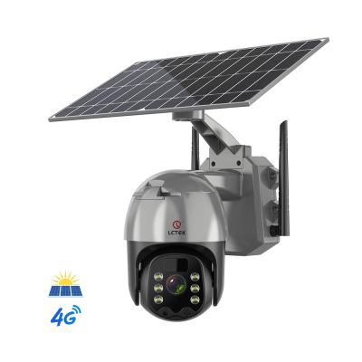 China NIGHT VISION LCLCTEK 1080P 4G Battery Cloud PTZ Camera Solar Powered PIR Motion Detection P2P CCTV Outdoor Waterproof Security Camera for sale