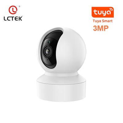 China NIGHT VISION LCLCTEK Tuya Smart 3MP Auto Tracking CCTV Camera Smart Home Security Baby Wifi Wireless Camera for sale