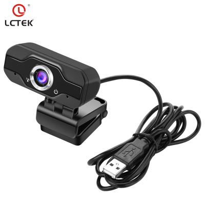 China NIGHT VISION LCTEK HD Webcam Dual Microphone 1080P Web Camera USB Power Built-in Camera For Laptops PC Gaming Desktop Cam For OS Windows10/8 for sale