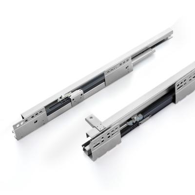 China SNEIDA Undermount Drawer Slide Guide Rail Bottom Hidden Telescopic Ball Plain Supporting Slide for sale