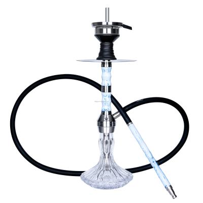 China High Quality NOBLE Stainless Steel Shisha Smooking Shisha Set Hookah Bottle Sheesha Pipe Luxury Glass Set for sale