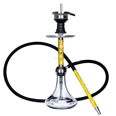 China High Quality Smooking Shisha Shisha Set Stainless Steel Hookah Resin Hookah Factory Wholesale Cheap Yellow New for sale