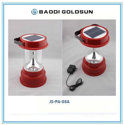 China Solar rechargeable emergency camping light for sale