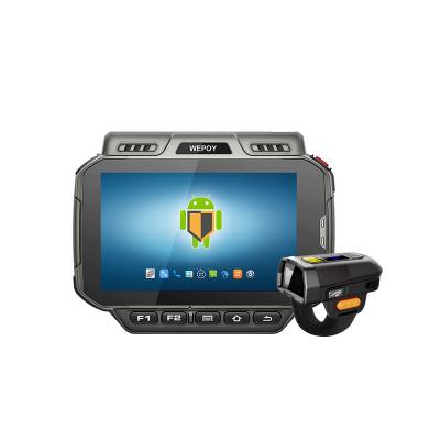 China Handheld computer android portable warehouse portable pda with barcode ring scanner qr code scanner for sale