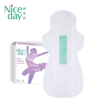 China Niceday Breathable Hot Sale Ladies Anion Sanitary Pads Negative Absorbent Sanitary Napkin for sale