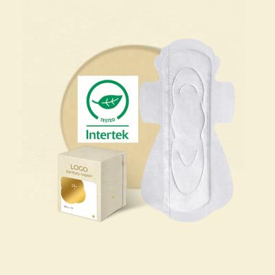 China OEM Breathable Moderate Female Biodegradable Wood Pulp Flow Sanitary Pads Overnight Biodegradable Menstrual Pad for sale