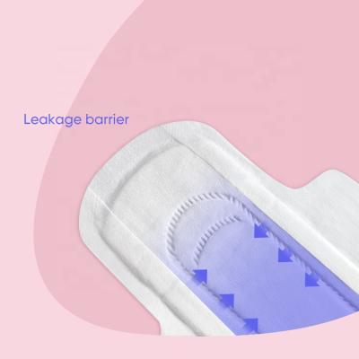 China Breathable Organic Cotton Topsheet Pads / Biology Sanitary Napkin With Wings / Biodegradable Sanitary Pads for sale