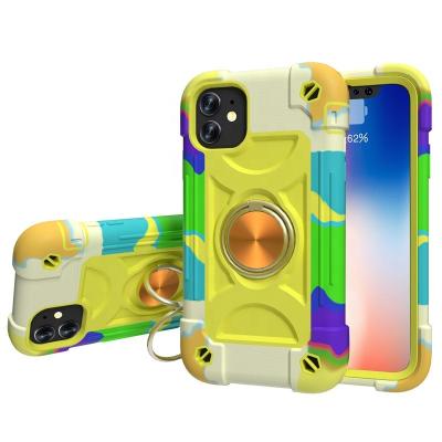 China 2021 Strong Anti-drop Protective Case For iPhone All Models 3 In 1 Cellphone Phone Case Cover 10 Color High Quality Options for sale