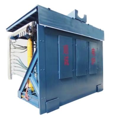 China Energy-saving 4 Ton medium frequency power induction Steel shell smelting furnace body price for sale