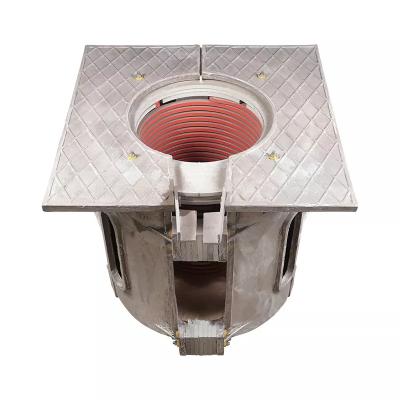 China 1.5Ton Power Energy Saving Medium Frequency Induction Shell Aluminum Melting Furnace Body Price for sale