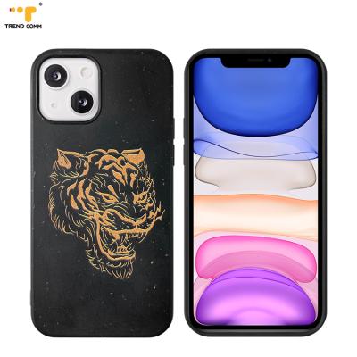 China Anti-fall For iPhone 13 Biodegradable Case Recycled Custom Logo Picture Print Phone Cover Mobile Covers For Phones for sale