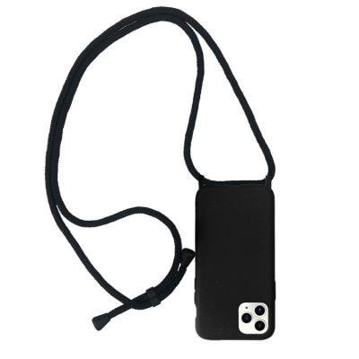 China Shockproof Detachable Anti-drop Strap Cell Phone Case Protective Collar Cross - Body Phone Case For iPhone 11 pro for sale