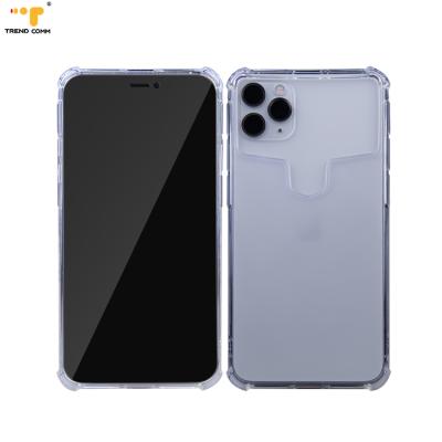 China Custom Clear Cell Phone Shockproof Transparent Mobile Bumper Anti-fall Universal TPU Cover Case for sale