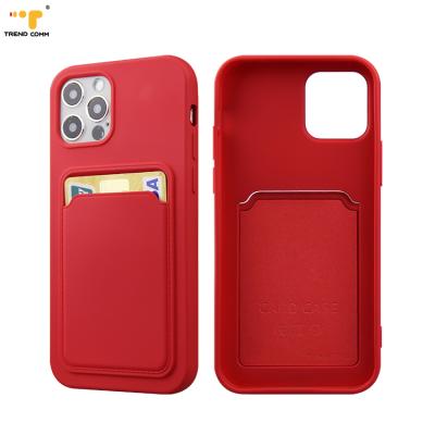 China Free Sample Custom Card Holder Silicone Cover Blank Shockproof Sublimation Raised Soft TPU Phone Case For iPhone 13 Pro Max for sale