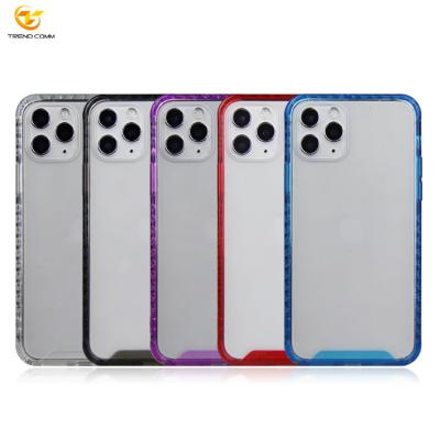 China 2021 Anti-fall TPU Color Case Acrylic Bumper Hard Clear Bumper Phone Cases New for sale