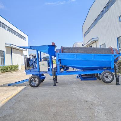 China Building material stores iron trommel steel liner screen with moving wheels for sale for sale