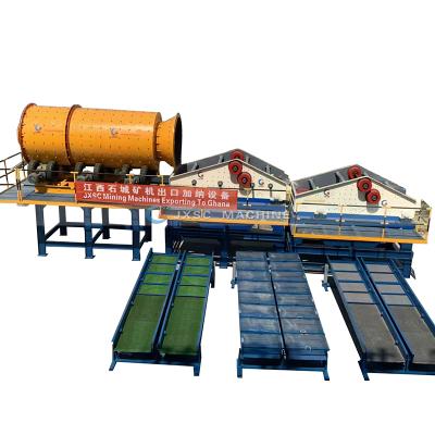 China energy & Alluvial Gold Equipment Gold Washing Plant Trommel Gold Washing Mill Gold Washing Examining Small Capacity Plant for sale