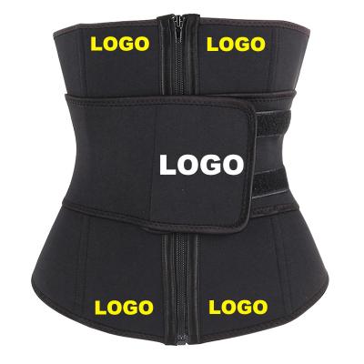 China Breathable High Quality Custom Logo Neoprene Body Shaper Workout Tummy Control Fitness Multiple Colors Single Strap Waist Trainer for sale