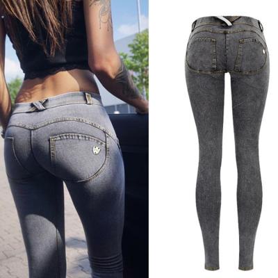 China Breathable Wholesale Custom New Arrivals Tag Fashion Skinny Light Blue Denim Pants Ripped Distressed Plus Size Women Jeans for sale