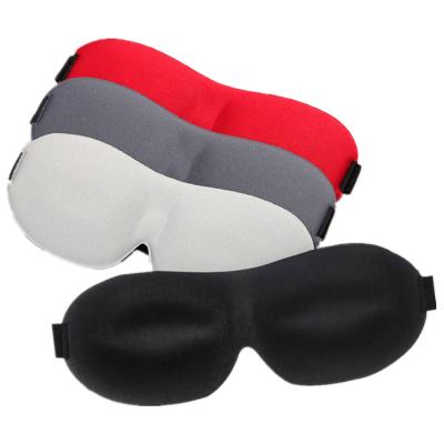 China Hot Selling Custom Logo Light Weight 3D Anti-puffiness Contoured Blackout Eye Mask For Sleeping With Adjustable Strap for sale