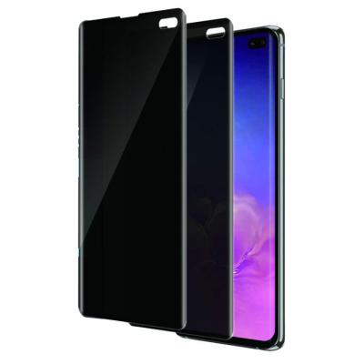 China Anti Scratch Privacy Screen Protector For Samsung Galaxy S10 Plus Tempered Glass Privacy Screen Protector for sale