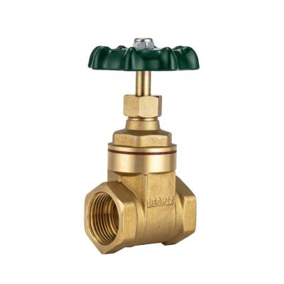 China LEOMIX General 1/2-2” Long Handle Forged Brass Gate Valve With High Quality Accept OEM Wholesale Price for sale