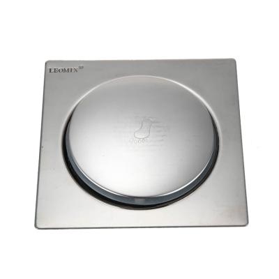 China Modern Bathroom Accessories Pop Up Floor Drains Polished Stainless Steel Shower Drains for sale