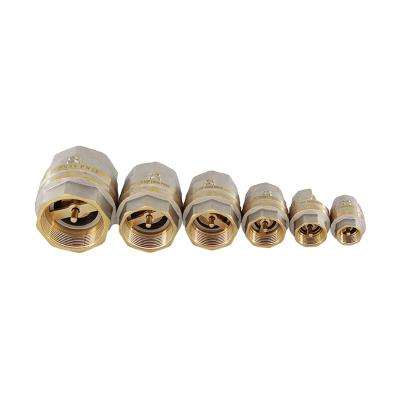 China General 1/2-2 Inch China Manufacture Brass Spring Vertical 2 Way Price VARTE Vertical Check Valve for sale