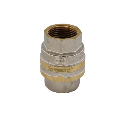 China General Small Female Thread Spring Brass In Line Check Valve For Water Supply Pipe System for sale