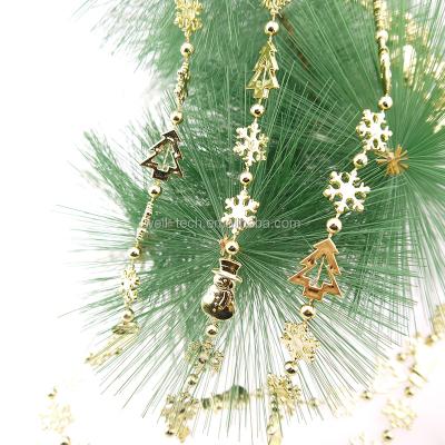 China Durable Christmas Decoration Snowman and Snowflake Bead Garland for sale