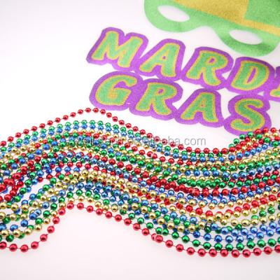 China Festival Party Beads Manufacturer 7mm Spray Beads MOT Mardi Gras Beads for sale