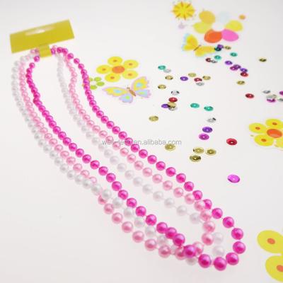 China GPPS Party Grifts 7mm Bead MOT Round Princess Necklaces Party Beads for sale