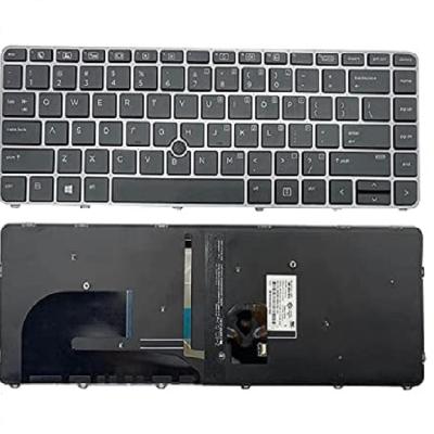 China Original Server Laptop Keyboard for HP EliteBook 745 840 Dot 836308-001 Silver 819877-001 Backlight and G3 G4 USA Keyboard Mouse for sale