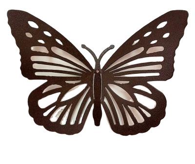 China Garden Butterfly Wall Art Decoration Outdoor Garden Light Solar Light for sale